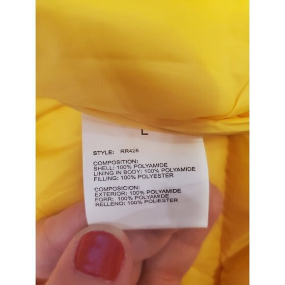 Los Angeles Purple Gold Puffer Jacket Men's Size Large Colorblock NWT - Picture 9 of 11